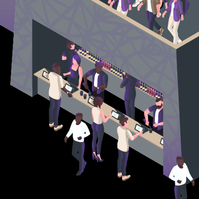 Bar environment with Billfold