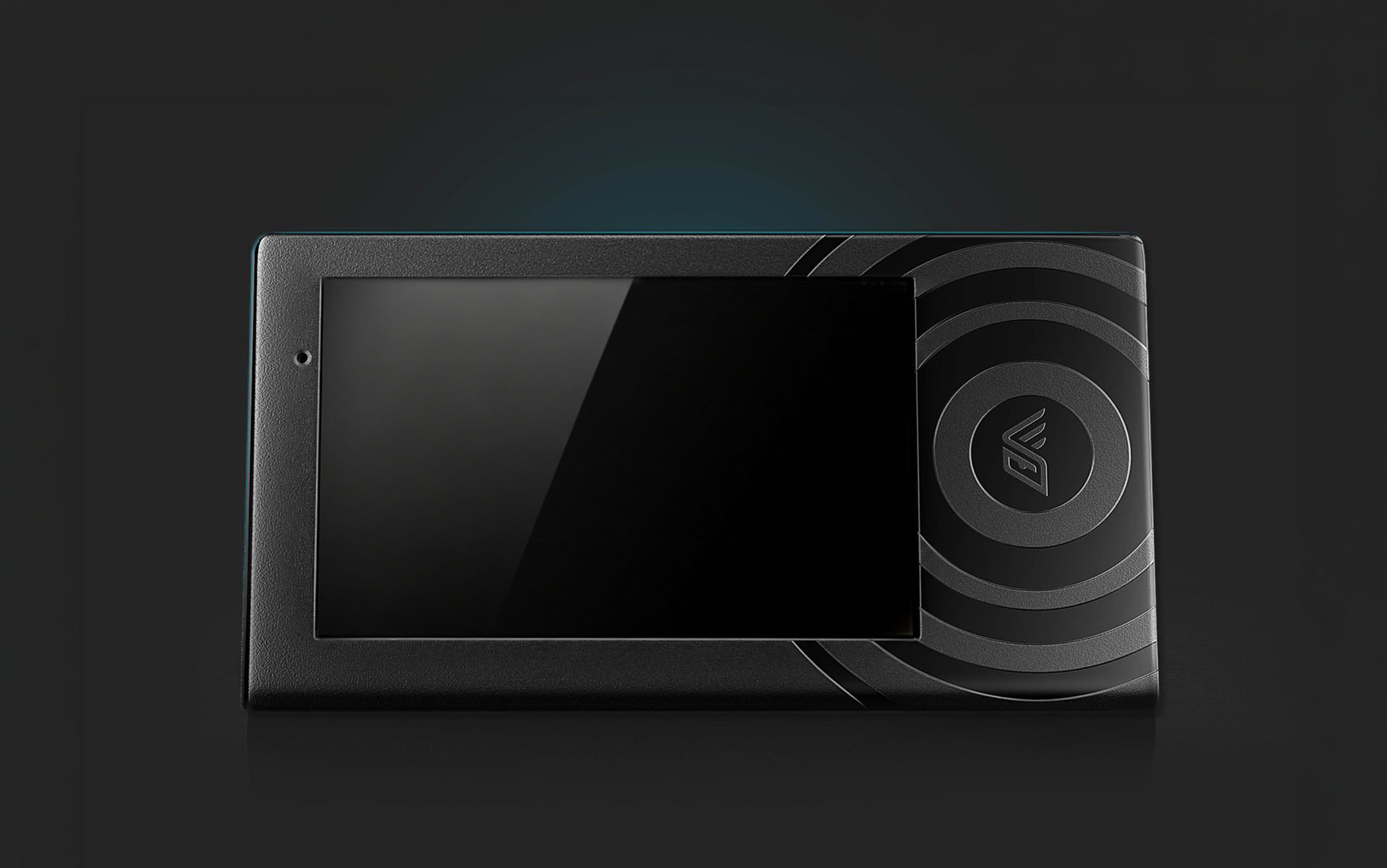 3D render of a thin backlit custom Billfold enclosure prototype