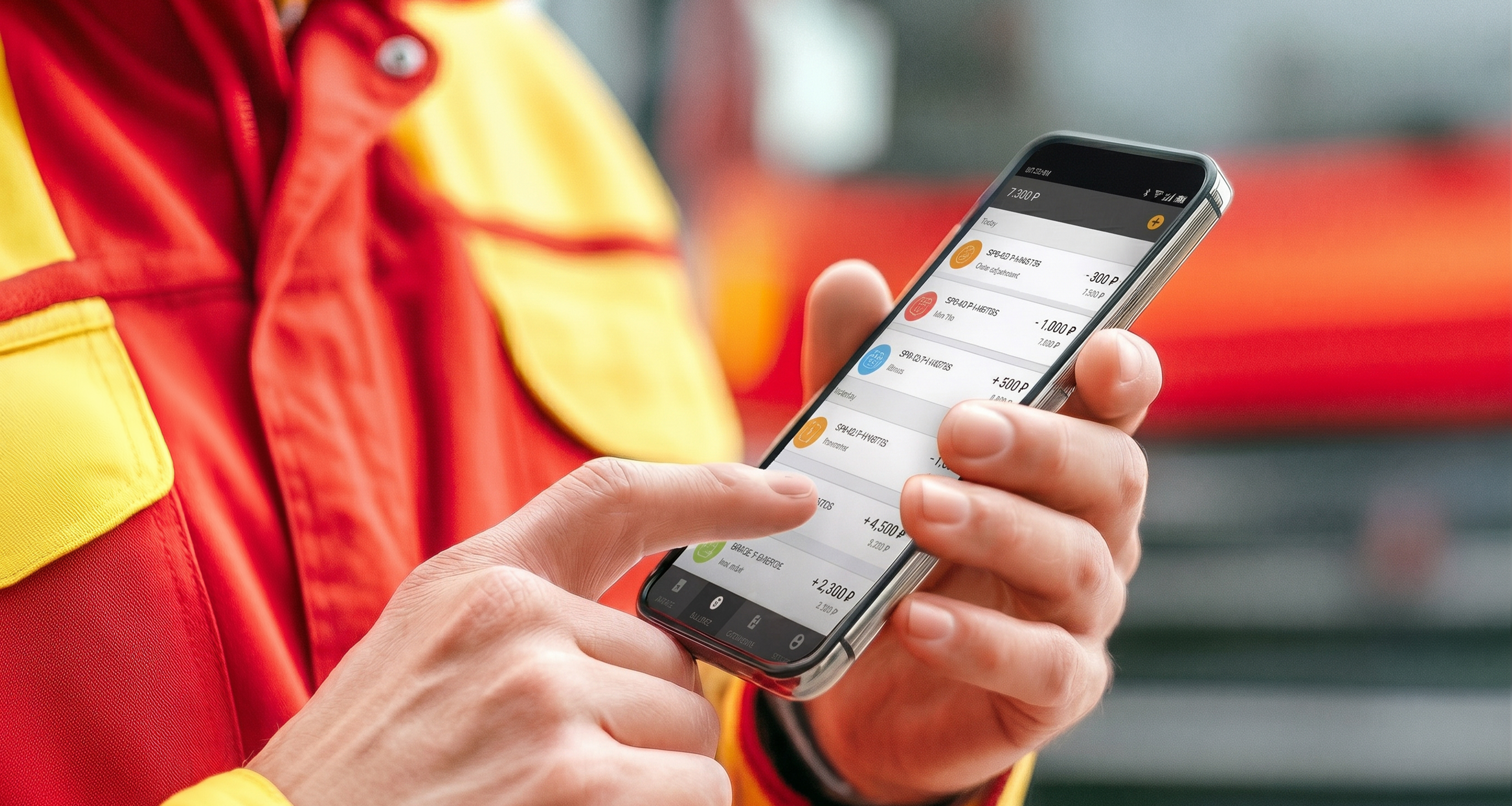Gazelkin driver using the mobile app