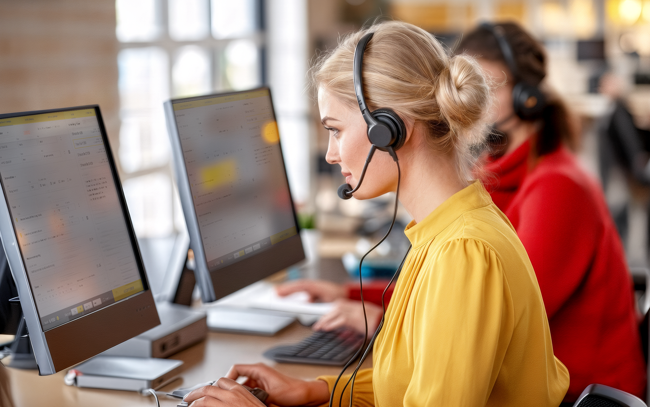 Operator at workstation