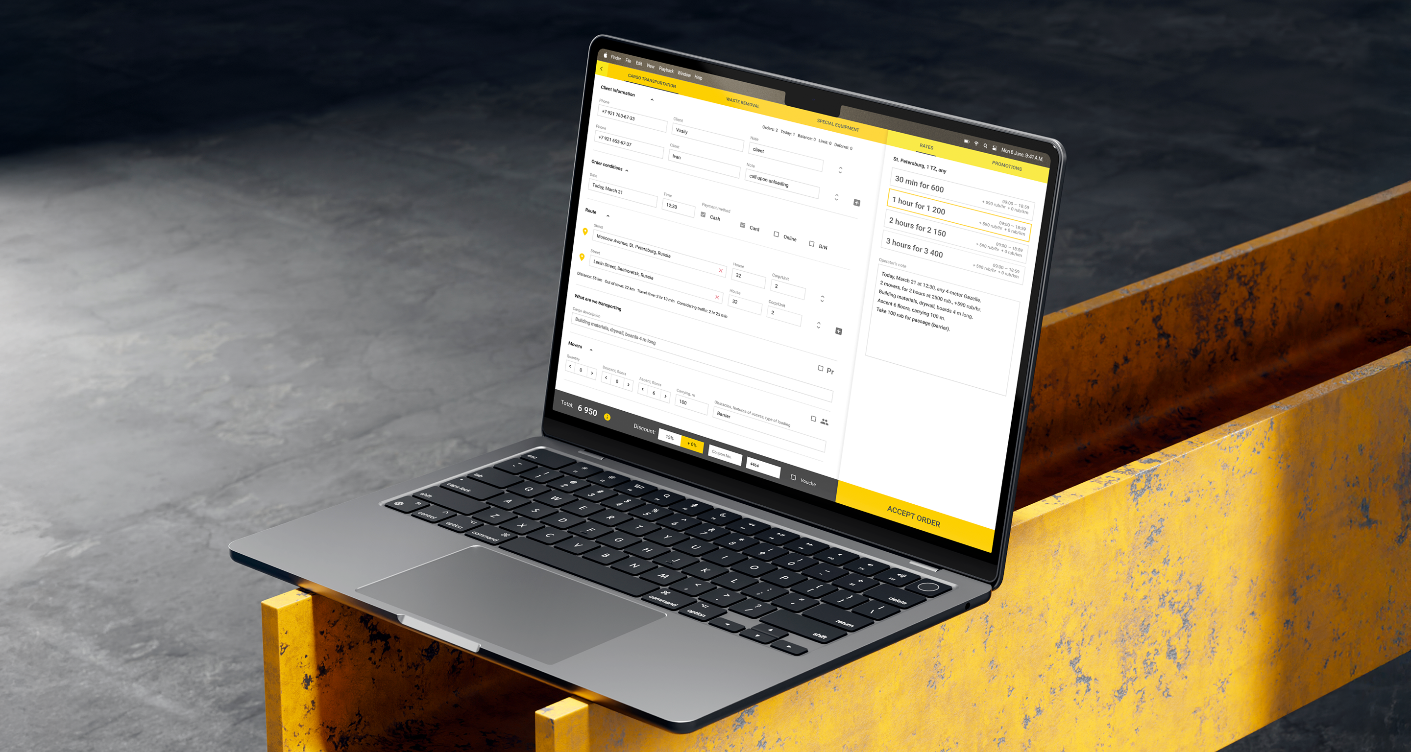 Operations map and dashboards
