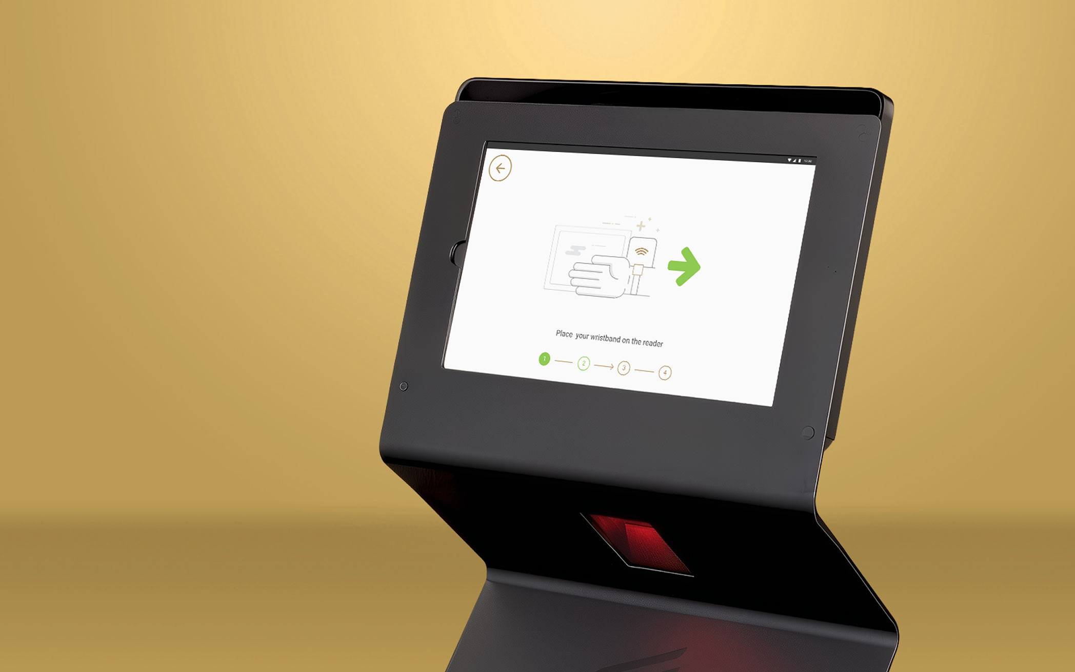 Billfold check-in kiosk