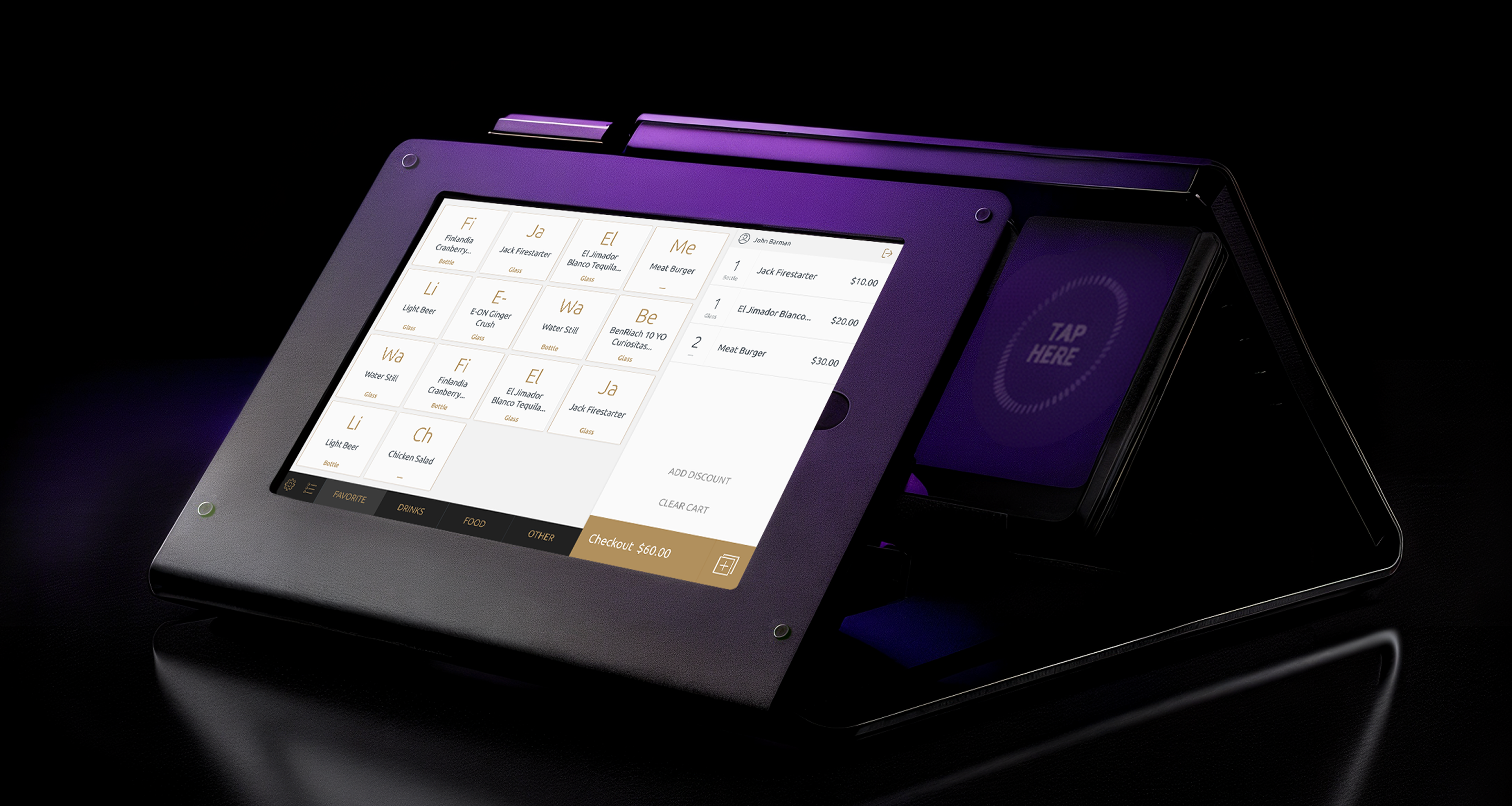 Billfold POS device