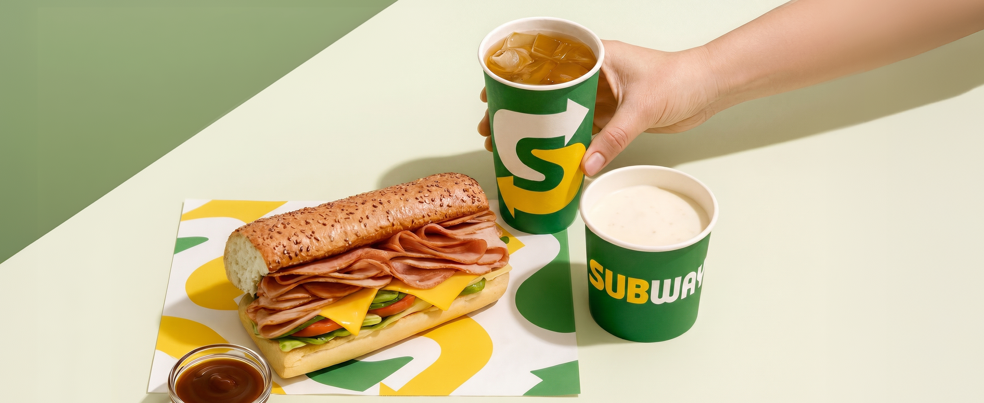 Subway branding in use
